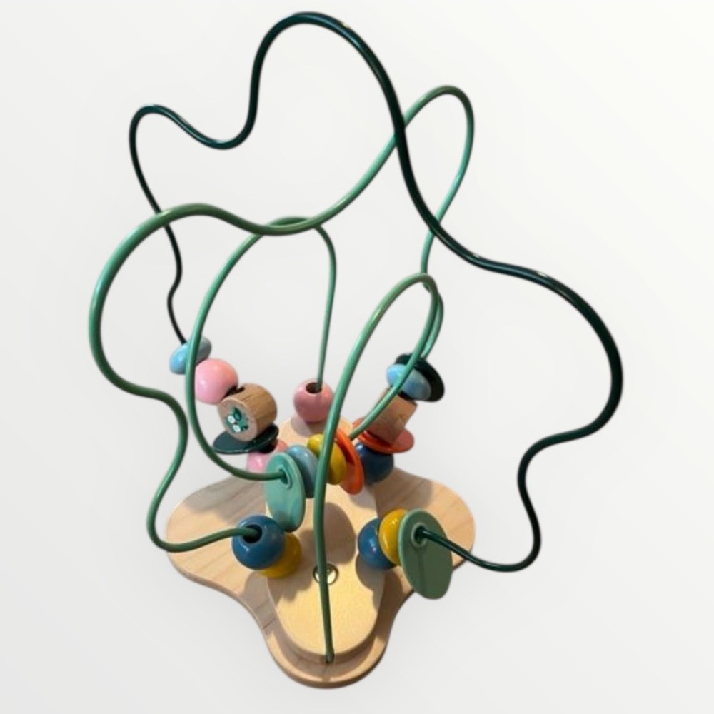 IKEA Colorful Bead Maze Toy - Green, Pink, Orange, Blue